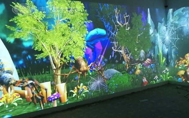 墻面投影互動-好奇數字科技