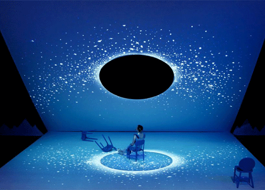 折幕投影在教學領域的應用場景