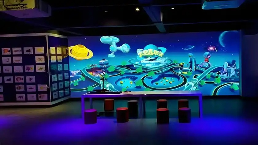 電子互動繪畫墻-展館展廳的創意新寵-蘇州好奇數字科技