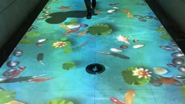 地面魚水互動(dòng)投影