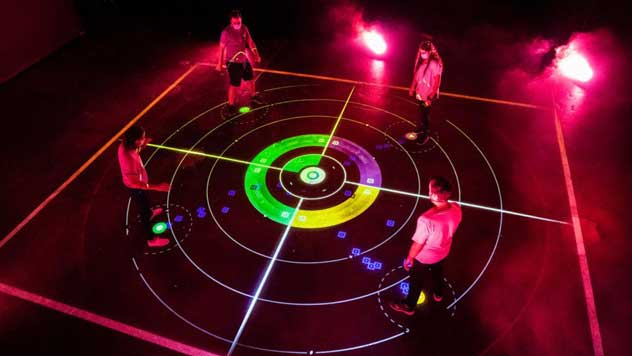 地面互動(dòng)投影-多人互動(dòng)游戲