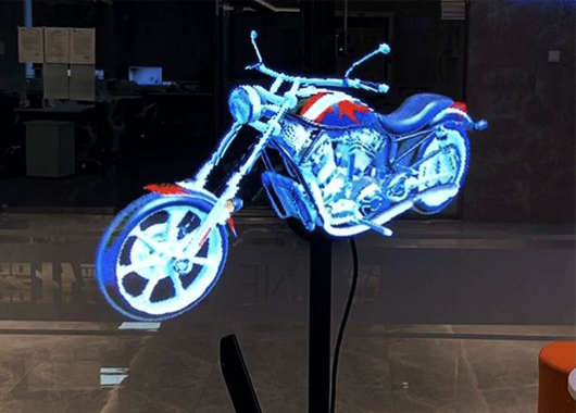 全息風扇的應用場景產品櫥窗展示-好奇數字科技