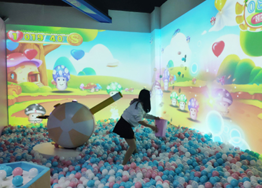 墻面互動(dòng)投影在兒童樂園的應(yīng)用場景