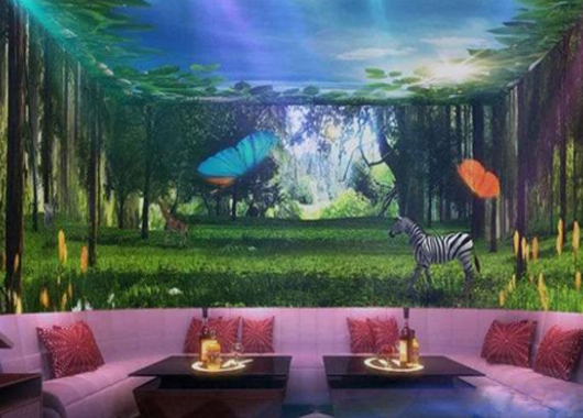 墻面互動(dòng)投影在酒吧、ktv等娛樂場所的應(yīng)用場景