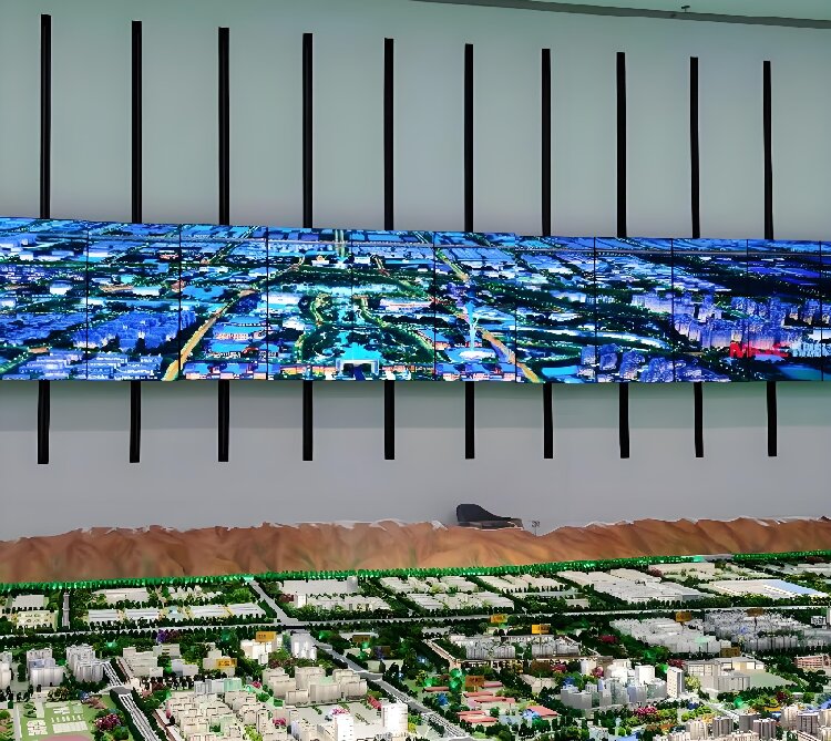 升降式互動滑軌屏展示技術-蘇州好奇數字科技